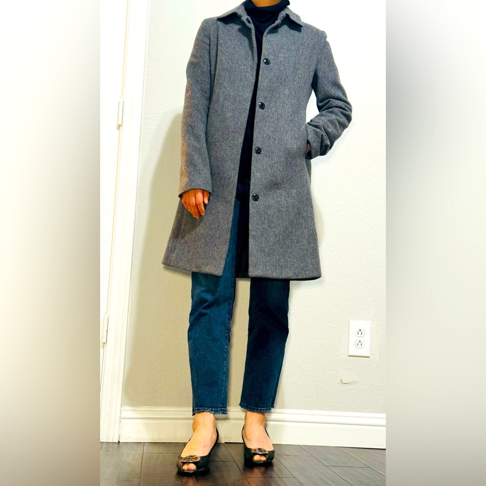 Korean women’s wool-blend coat